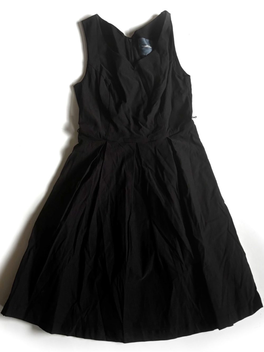 Modcloth Black Sleeveless Fit & Flare Dress - M